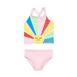 New 2 piece toddler rainbow swimsuit size 2T